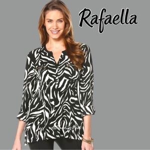 Rafaella Black and White Women's Top